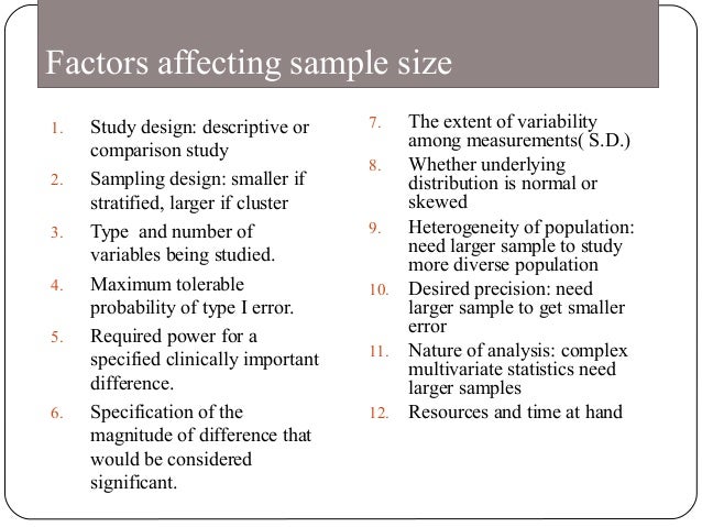 Sampling And Its Variability