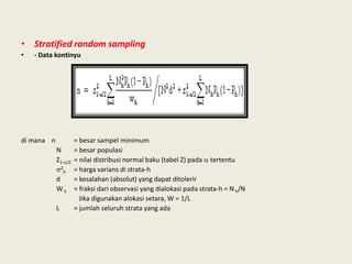 Pengertian simple random sampling