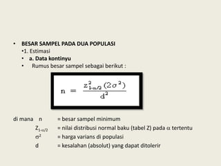 Rumus Probability Sampling Sampling dan-besar-sampel | PDF