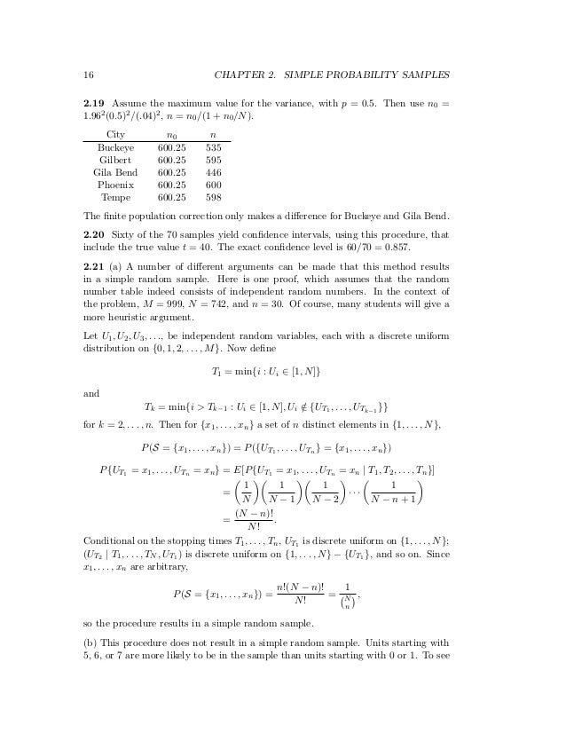 Sampling Design And Analysis Advanced Series 2nd Edition Lohr Solutio