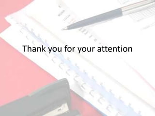 Thank you for your attention
 