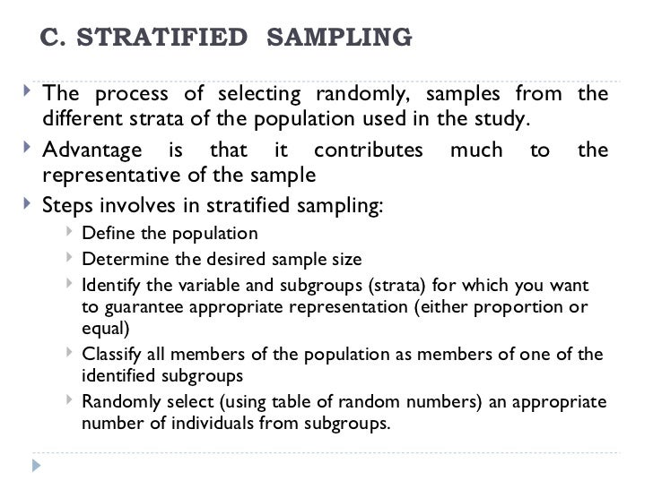 Sampling methods