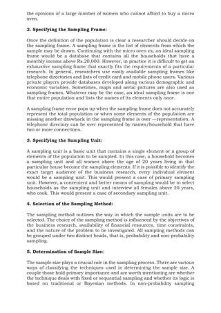 Sampling - Types, Steps in Sampling process.pdf | Science