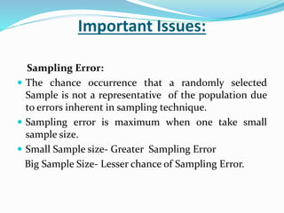 Sampling (Types and Meaning) | PPTX | Science