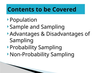 sampling and its types sdfsffvsdfvsdfvsdfdsf | PPT