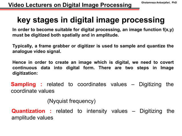 sampling and quantization notes in image process.ppt