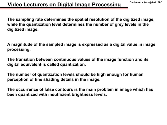 sampling and quantization notes in image process.ppt