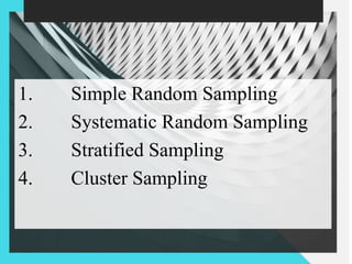 Sampling and sampling distributions | PPTX