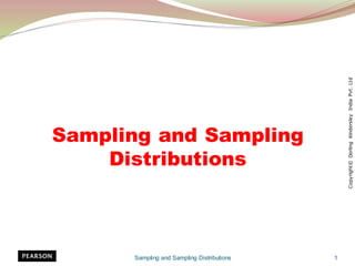 Sampling and Sampling Distributions 1
Sampling and Sampling
Distributions
 