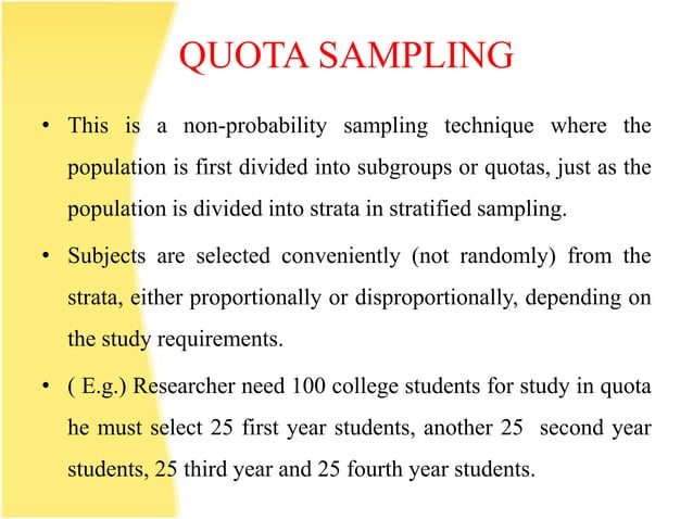 Sampling and sampling techniques PPT | PPTX | Physics | Science