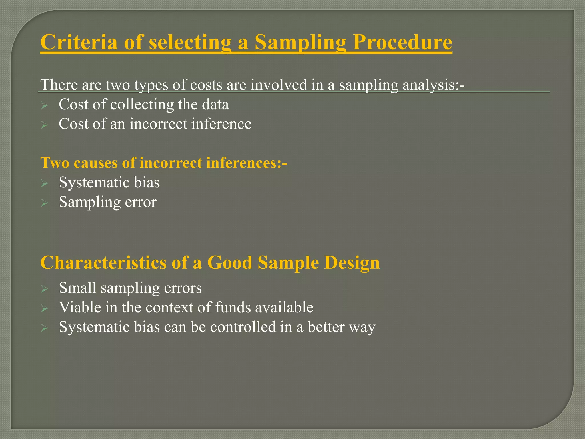 Sampling design | PPTX