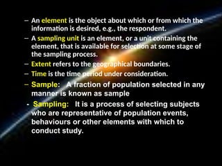 SAMPLING DESIGNthe process of selecting a subset.ppt