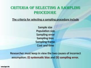 sampling design.pptx BPT students research topic | PPTX