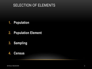 Sampling design and procedure | PPTX