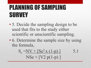 Sampling Design Example For Fs Sampling designs | PPTX
