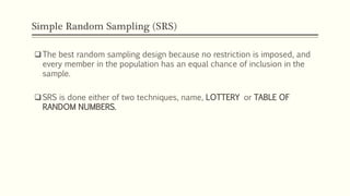 Sampling Designs | PPTX