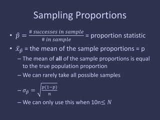 Sampling Distributions