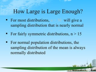 How Large is Large Enough? ,[object Object],[object Object],[object Object]