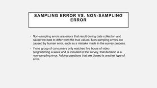 Sampling Error as part of business stats | PPTX