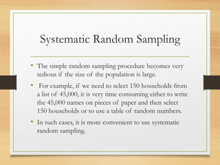 Sampling in quantitative research for beguiners | PPTX