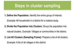 Research Clusters Examples Sampling Techniques used in Research.pptx