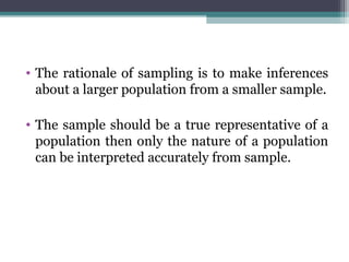 Sampling Rationale Example Thesis sampling methods definition and types and difference between them | PPT