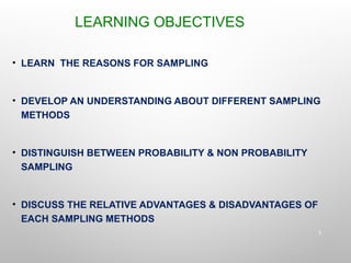 An introduction to Sampling methods .ppt