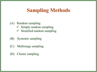 Sampling Methods