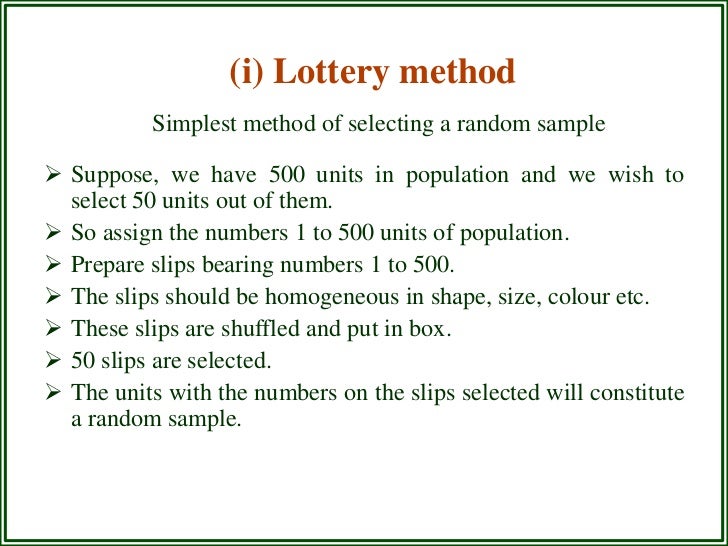 simple random sampling method example simple random sampling method example