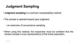 Comprehensive Overview of Sampling Methods in Epidemiology and ...
