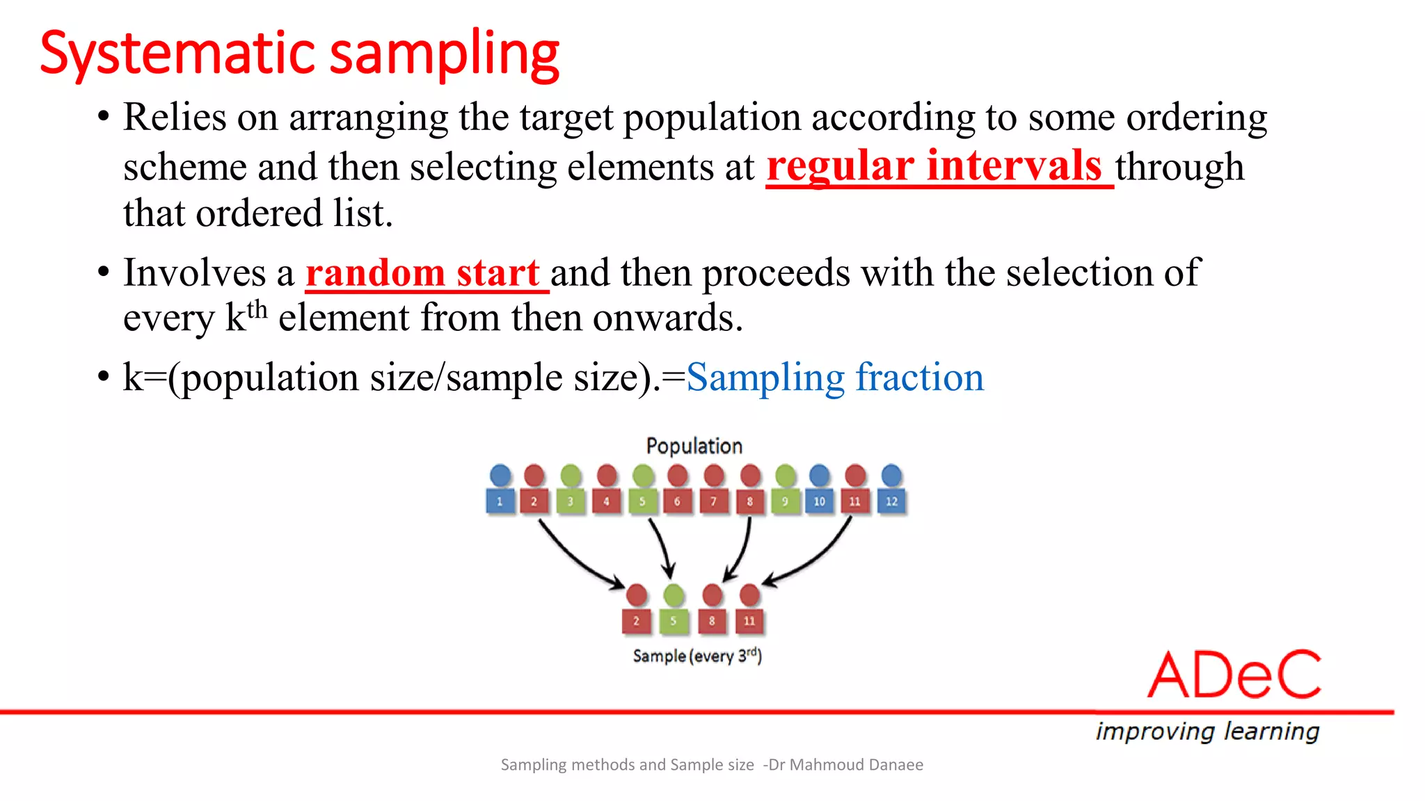 Sampling methods and sample size | PDF