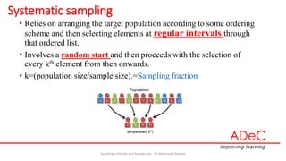 Sampling methods and sample size | PDF