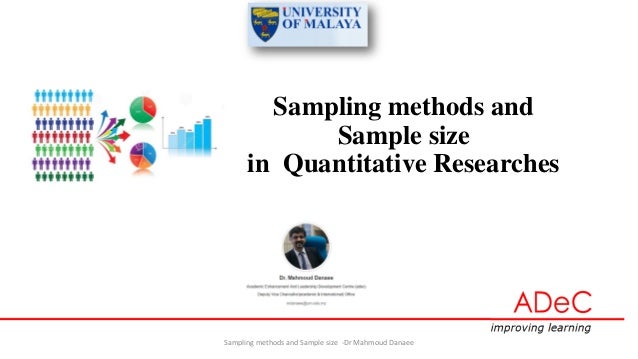 Sampling Methods And Sample Size
