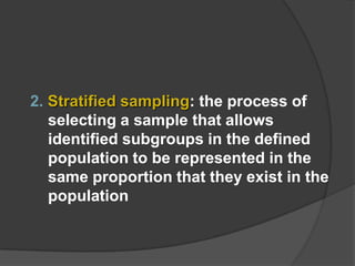 Sampling methods in educational research | PPTX