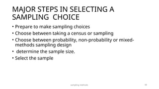 SAMPLING METHODS update 2.ppt in clincal reseach | PPT