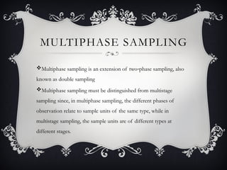 Sampling Multi Stage sampling techniques | PPTX