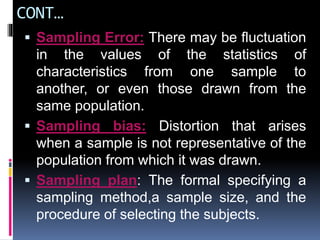 presentation on Sampling | PPTX