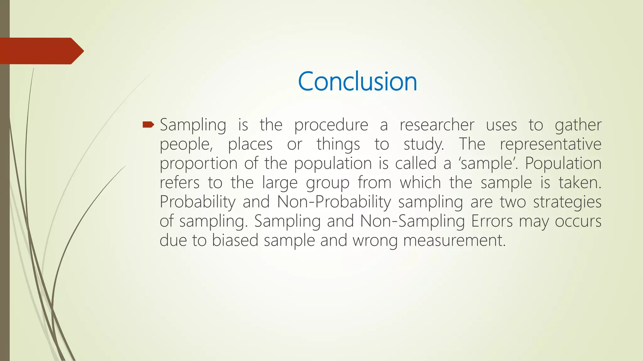 an introduction and characteristics of sampling, types of sampling and ...