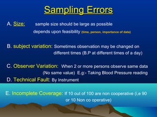 Sampling Technique by prof Najeeb Memon BMC, LUMHS, Jamshoro | PPT