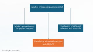 Sampling of Concrete in-situ and in the Lab. | PPTX