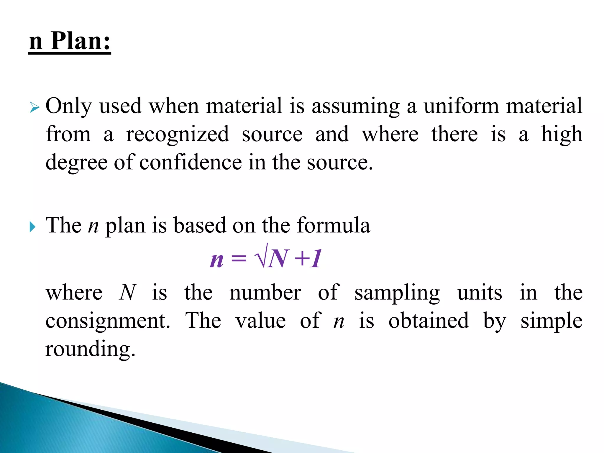 Pharmaceuticals Sampling plans and techniques | PPTX