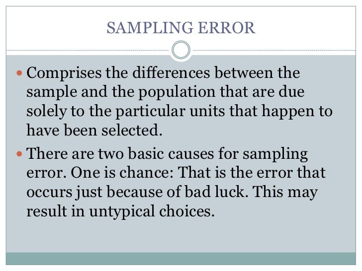 Sampling ppt my report