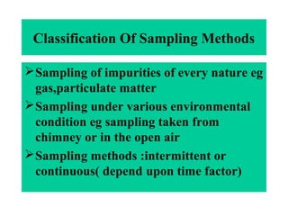 Sampling procedures | PPT | Indoor Environmental Quality | Home & Garden