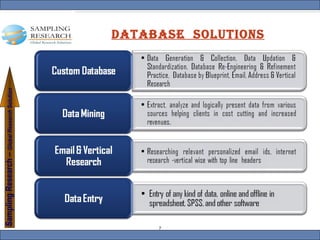 DATABASE  SOLUTIONS 