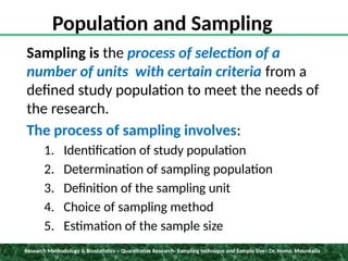 Small Study Sampling Sampling technique and sample size..pptx