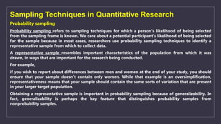 Sampling technique in quantitative and qualitative research | PPT