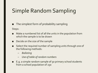 Sampling Techniques | PPT