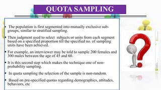 Quots Based Sampling Example Sampling techniques | PPTX