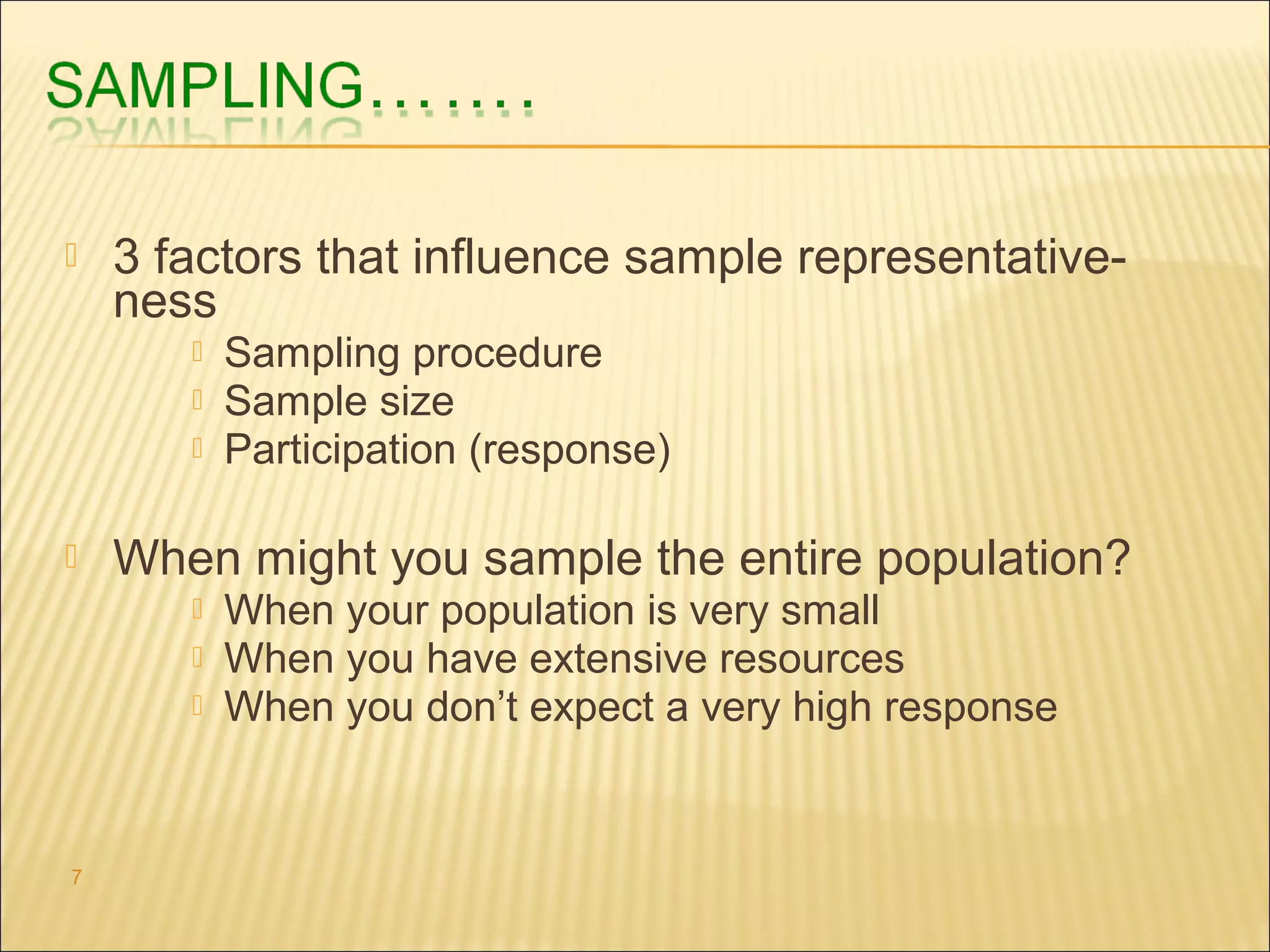 Sampling techniques | PPT | Science