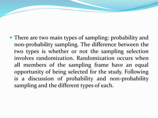 Sampling techniques | PPT